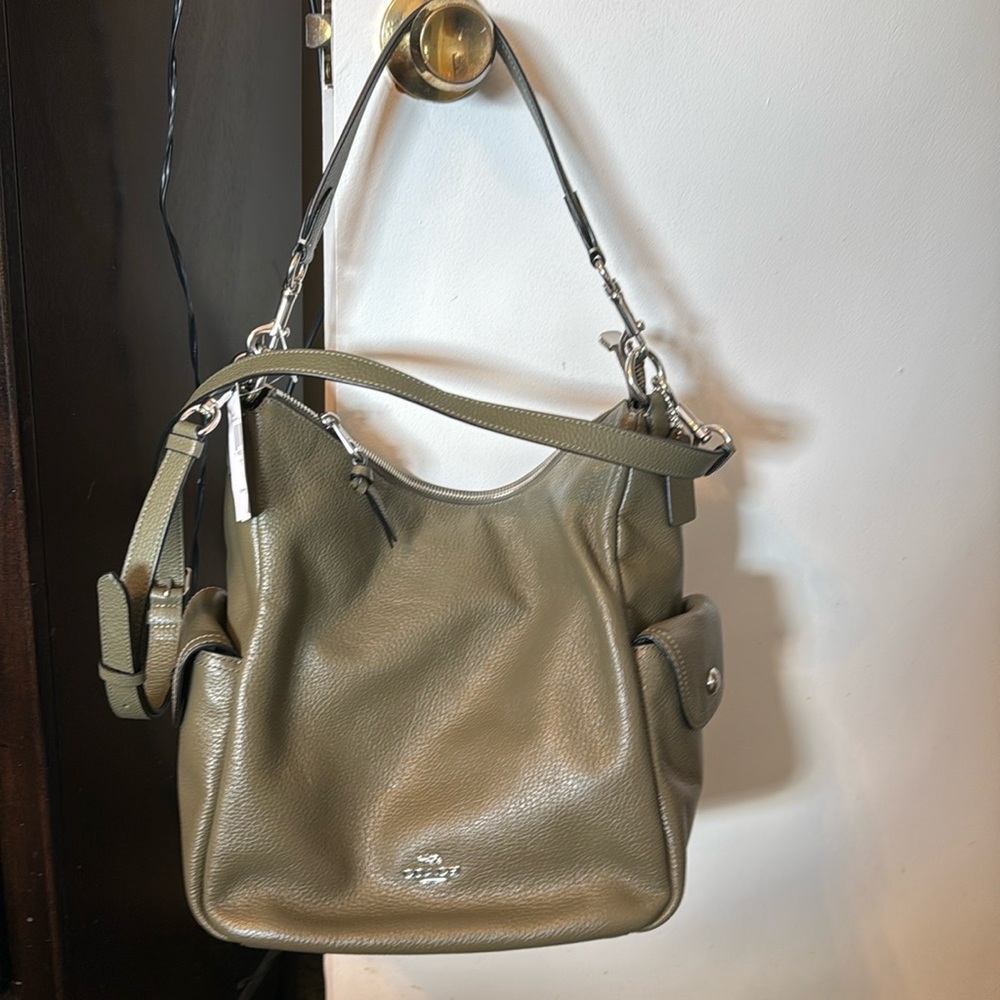 Coach leather Pennie bag.